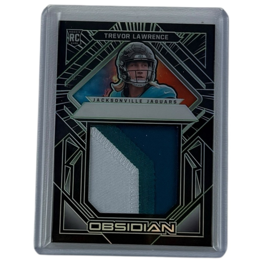 2021 Panini Obsidian Trevor Lawrence‎ Volcanic RC Patch Card #48/50 VM-TL
